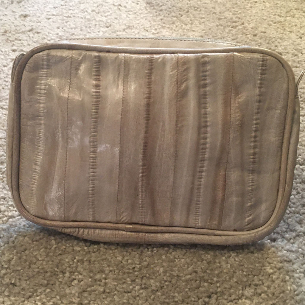 New~ Leather Eel Skin Cosmetic Bag***Sale***